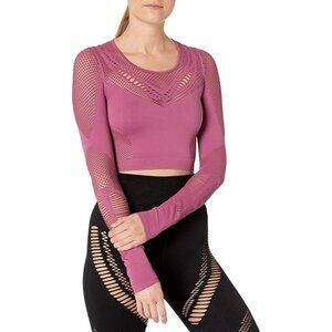 Alo Yoga Siren Long Sleeve in Dragonfruit